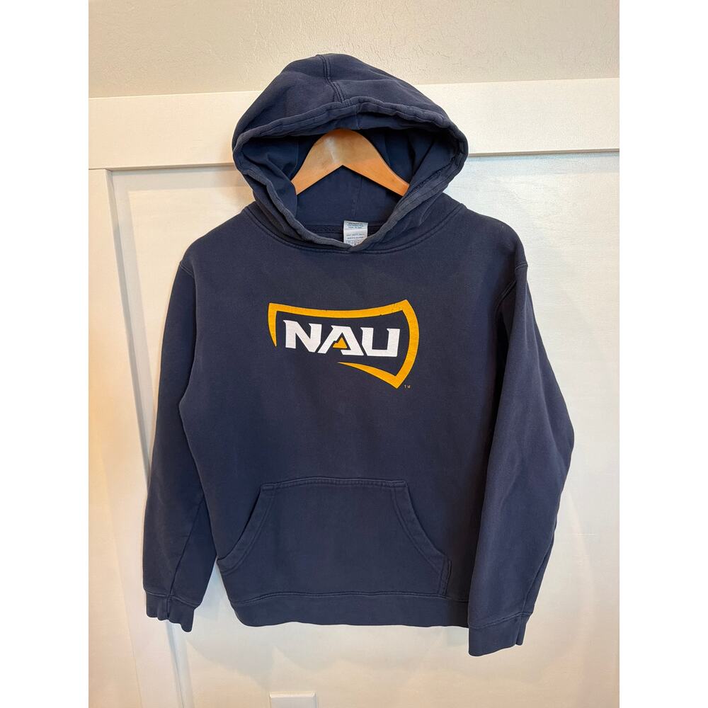 Northern Arizona University NAU Hoodie Navy Pullover Sweatshirt Medium